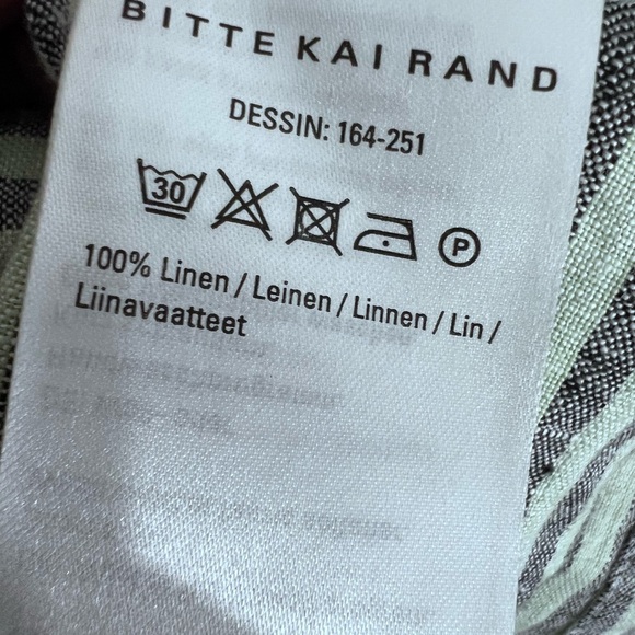 Bitte Kai Rand Romper Jumpsuit set small/medium‎ 100% linen green/gray casual - Picture 9 of 9
